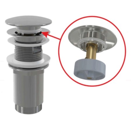 Alcadrain A392C, 5/4 ", the Click/Clack, all -metal mechanism