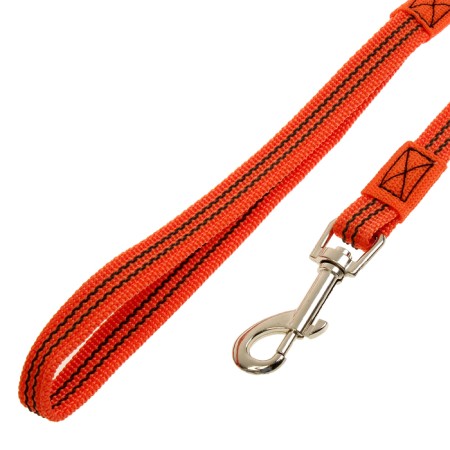 Kaponnoye zonik leash with latex thread, 3 m x 1.5 cm, orange-1