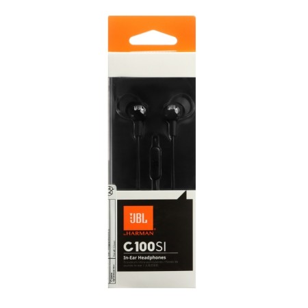 Headphones JBL C100SI, vacuum, microphone, 100DB, 16 Ohm, 3.5 mm, 1.2 m, black-5