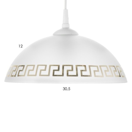 Bayerlux lamp "cap" 1 lamp E27 40W White-golden D.300-3