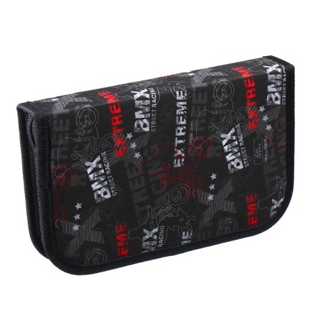Penal 1 section, 130 x 210 x 40 mm, 2 folding strips, fabric, calligrata top, Content "Extreme"-3