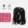 Young backpack from textiles on lightning, 3 pockets, black color