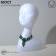 Bust for jewelry, turnover, 23 × 14 × 40, white color
