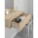 Toilet table, 700 × 383 × 180 mm, sonoma oak color