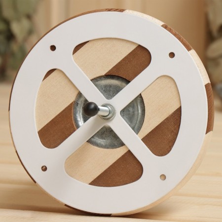 Ventilation valve "Zebra", d = 10cm, linden, base metal-1