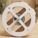 Ventilation valve "Zebra", d = 10cm, linden, base metal