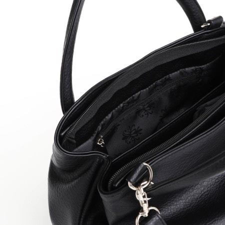 Bag women, medium size, black color-4