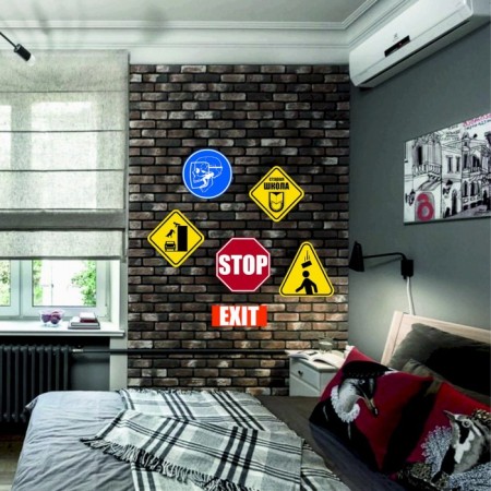 Decorative sign (poster) "Exit" 32x12 cm, plastic-2