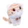 Soft toy "striped cat", color mix