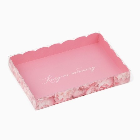 Box for confectionery with PVC “someone special” lid, 22 × 15 × 3 cm