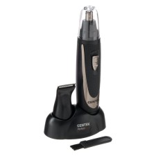 Trimmer Centek CT-2177, for ears/beards, 2 nozzles, 1haa, black chrome