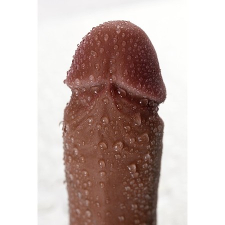 Toyfa Realstick Elite Mulatto phallimitator, realistic, on suction cup, mulatto, 16 cm-6