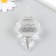 Decor for creativity plastic "Figure icicles, crystal" Transparent 4.3x4.3x8.3 cm