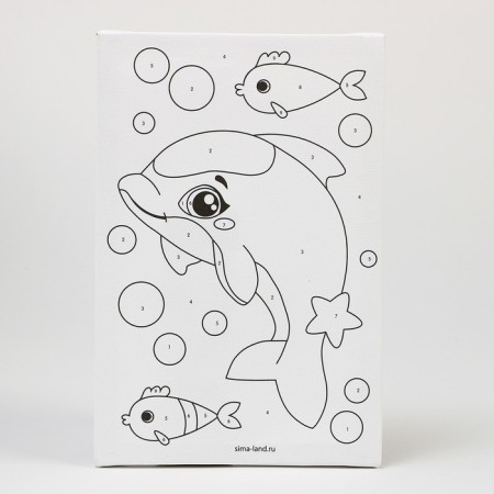 Picture on numbers for children "Baby-delin", 20 x 30 cm-2
