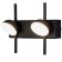 Bra Mantra Adn, LED, 6W, 275LM, 3000K, 160x78x140 mm, black color