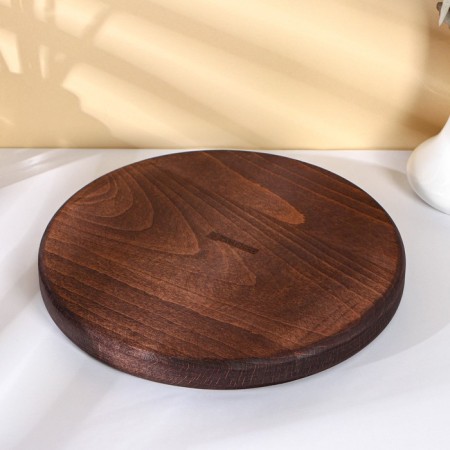 Menzhitsa Wooden ADELICA "MERS", 3 sections, D = 25 × 2.5 cm, Dark Book-3