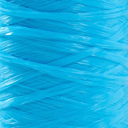 Yarn "for knitting washcloths" 100% polypropylene 400m/100 ± 10 g in the shape of a cylinder (blue)-2