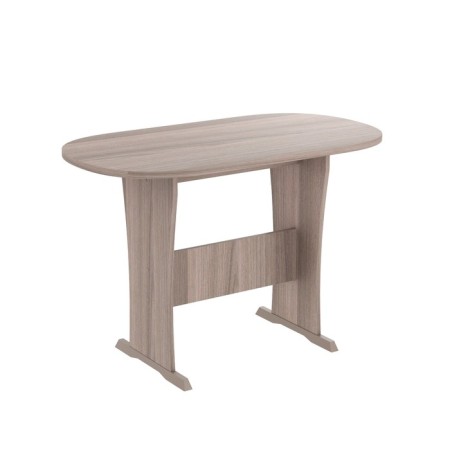 The dining oval "chord", 1100x600x735, ash shimo dark dark