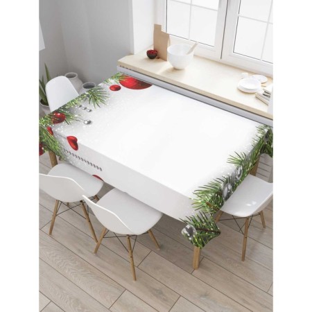The tablecloth “elegant spruce paws”, rectangular, Saten, size 120x145 cm
