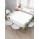 The tablecloth “elegant spruce paws”, rectangular, Saten, size 120x145 cm