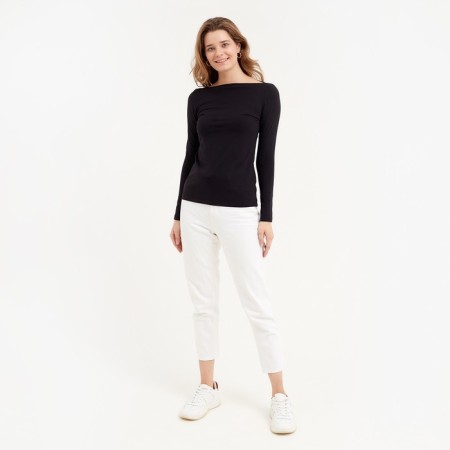 Longsliv Women's Minaku: Basic Line Black Color, Rr. 46-4