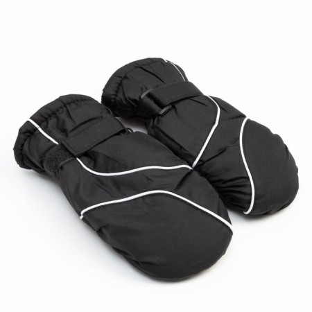 Mittens of winter children's minku, central black, rr 16 (18 cm)