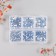 Decor for creativity Glass "Rhinestones. Light blue" d = 2-4.8 mm nr 1188 pcs 6x8x1.5 cm