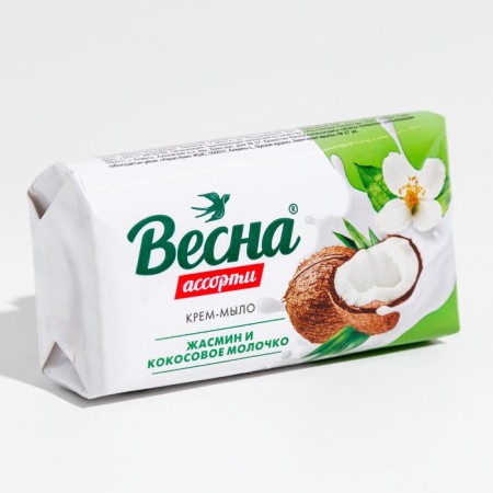 Toilet soap spring, assorted jasmine and coconut milk 90 g