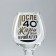 Cognac glass "After 40", decol, 265 ml.