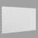 Rack panel, 35 × 90 cm, perforated, step 2.5 cm, white color