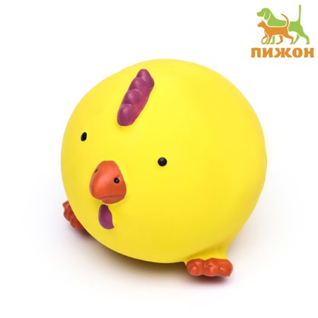 Fresh toy for dogs from Latex "Cyplenok-Smach", 8 cm, yellow