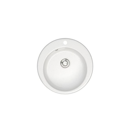 Glanz Kitchen Washing Cilest Victory L30g31, 475x475x180 mm, glossy, cut, white-1