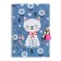 Gift notebook, 45 sheets, line, on the castle, on the crest, the cat white (17.8x13cm)