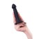 Anal phallimitator A-Toys Spikn, silicone, black color, 14 cm