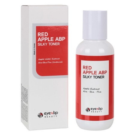 Facial toner with AHA, BHA and PHA acids and apple apple ABP Silky Toner apple extract