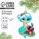 Christmas tree toy New Year's "Snake with a gift", for the New Year, 7 x 11 cm