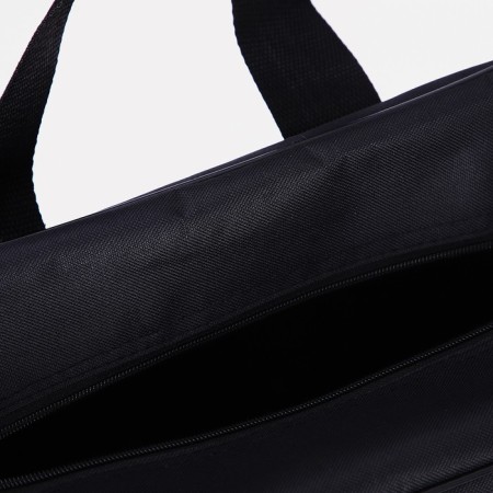 Road bag on wheels, a lightning department, with an increase, an outer pocket, a long belt, black color is black-4