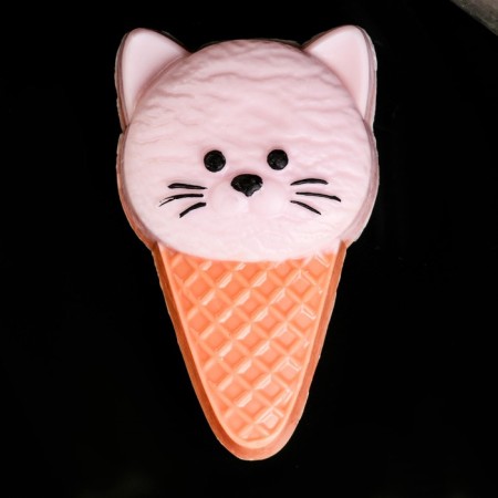 Figure soap "Free Cat" pink, 80g-1