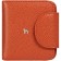 A button wallet. Card (8)/coins/bill, coral color 10x10.5x3.5cm