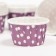 Muffin baking uniform, purple in white peas, 3.8 x 3 cm