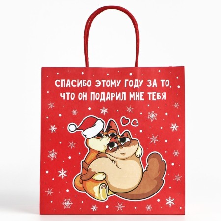 Gift package “Thank you this year”, 22 x 22 x 11 cm, new year-2