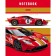 Notebook of 48 sheets in the "Sports Auto" line, cover coated cardboard, rounded corners, an offset block 65g/m2, mix