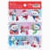 Paper stickers "Snowmen", with coloring, 11 x 15.5 cm, New Year