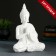 Figure "Buddha Medium" White, 12x20x29cm