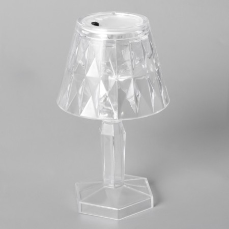 The nightlight "Prism" LED from LR1130 batteries is transparent 6.8x6.8x12 cm-3