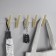 Furniture hook CAPPIO AspHODEL, one -rod, satin gold color
