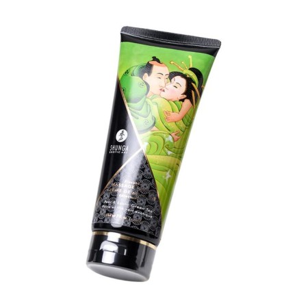 Shunga massage cream "Exotic green tea", edible, 200 ml