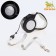Roulette "Pigzon" reflective, 3 m, up to 15 kg, cable, rubberized pen, white