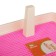 Dog toilet 46.5 x 35.5 x 5.5 cm, with a removable side, grille and column, pink