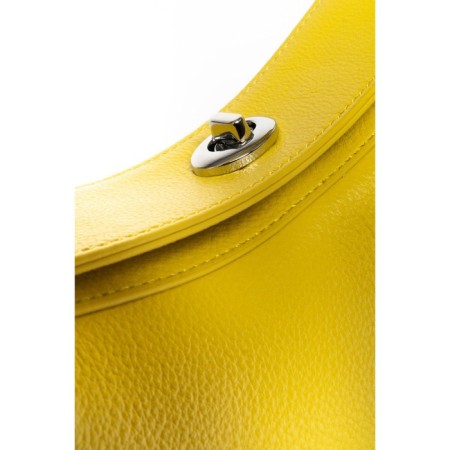 Bag Cross-Body Women's, genuine leather, Ludor yellow, 23x11x14 cm-3